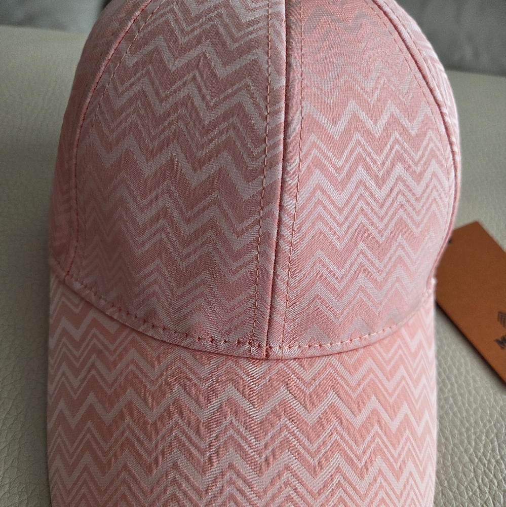 NWT - Missoni Adult Silk Blended Chevon Jacquard Baseball Cap - Picture 2 of 8
